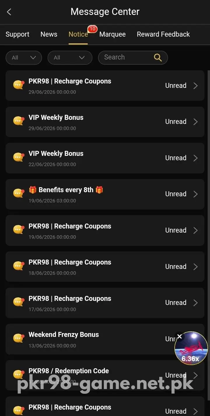 PKR98 Game Notice
